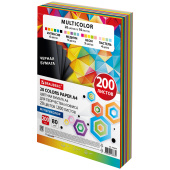 Бумага цветная 20 цветов BRAUBERG MULTICOLOR А4, 80 г/м2, 200 л., (20 цветов x 10 листов), 116650 за 560 ₽. Бумага цветная форматная.  Доставка по РФ. Без переплат!
