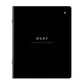 Тетрадь предметная BLACK MODE 48 л., пластиковая обложка, ОБЗР, клетка, подсказ, BRAUBERG, 405526 за 58 ₽. Тетради предметные.  Доставка по РФ. Без переплат!