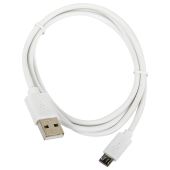 Кабель USB2.0 – micro USB, 1 м, SONNEN, медь, для передачи данных и зарядки, белый, 513557 за 86 ₽. Кабели USB - MicroUSB/Apple/Type-C.  Доставка по РФ. Без переплат!