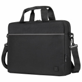 Сумка портфель BRAUBERG PRACTICAL с отделением для ноутбука 15,6", Grey line, черная, 29х40х7 см, 272604 за 490 ₽. Сумки деловые с отделением для ноутбука и планшета.  Доставка по РФ. Без переплат!