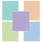 Тетрадь А5 96 л. STAFF "College", скоба, клетка, офсет №2 ЭКОНОМ, обложка картон, "ПАСТЕЛЬНАЯ", 405630 за 54 ₽. Тетради более 60 листов.  Доставка по РФ. Без переплат!