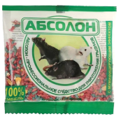Приманка зерновая для уничтожения грызунов мумифицирующая 100 г, АБСОЛОН, пакет, АЛП100 за 33 ₽. Средства от грызунов.  Доставка по РФ. Без переплат!