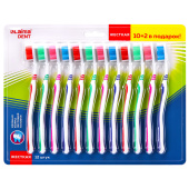 Зубная щетка жесткая WHITENING, КОМПЛЕКТ 12 шт. (10 + 2 в подарок), LAIMA DENT, 609690 за 254 ₽. Зубные щетки.  Доставка по РФ. Без переплат!