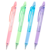 Ручка гелевая стираемая автоматическая BRAUBERG "X-ERASE RT PASTEL COLOR", СИНЯЯ, пишущий узел 0,7 мм, линия письма 0,5 мм, 144424 за 82 ₽. Ручки со стираемыми чернилами.  Доставка по РФ. Без переплат!