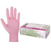 Перчатки нитриловые смотровые SFM Supersoft PINK, Германия, 100 пар (200 шт.), размер M (средний), розовые за 1 303 ₽. Перчатки медицинские.  Доставка по РФ. Без переплат!