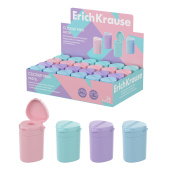 Точилка ERICH KRAUSE "ClickUp Mini Pastel", с контейнером, пластиковая, корпус ассорти, 60064 за 75 ₽. Точилки ручные.  Доставка по РФ. Без переплат!