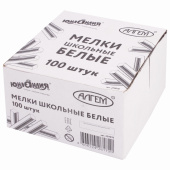 Мел белый квадратный 100 штук, ЮНЛАНДИЯ (Алгем), картонная упаковка, 229070 за 189 ₽. Мел белый и цветной.  Доставка по РФ. Без переплат!