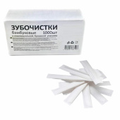 Зубочистки бамбуковые, 1000 штук в индивидуальной бумажной упаковке, КП, 123146 за 164 ₽. Зубочистки.  Доставка по РФ. Без переплат!