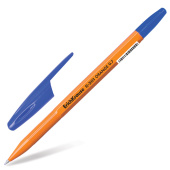 Ручка шариковая ERICH KRAUSE "R-301 Orange", СИНЯЯ, корпус оранжевый, узел 0,7 мм, линия письма 0,35 мм, 43194 за 19 ₽. Ручки шариковые неавтоматические.  Доставка по РФ. Без переплат!