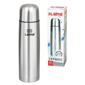Термос LAIMA классический с узким горлом, 0,5 л, нержавеющая сталь, 601412 за 452 ₽. Термосы.  Доставка по РФ. Без переплат!