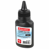 Краска штемпельная BRAUBERG, черная, 45 мл, на водной основе, 223597 за 64 ₽. Штемпельная краска.  Доставка по РФ. Без переплат!