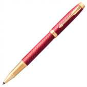 Ручка-роллер PARKER "IM Premium Red GT", корпус красный лак, позолоченные детали, черная, 2143647 за 10 062 ₽. Ручки-роллеры подарочные. Доставка по РФ. Без переплат!