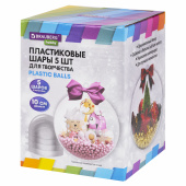 Пластиковые шары для поделок, 10 см, 5 шт., BRAUBERG HOBBY, 665394 за 388 ₽. Заготовки и основы для творчества.  Доставка по РФ. Без переплат!