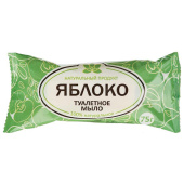 Мыло туалетное 75 г, "Яблоко" АГРОПРОМ-ЮГ, натуральное, 732299 за 21 ₽. Мыло кусковое.  Доставка по РФ. Без переплат!