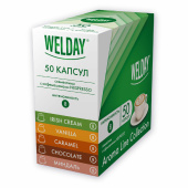 Кофе в капсулах 50 порций WELDAY (ВЭЛДЭЙ) "Aroma Line Collection", 5 вкусов, для кофемашин Nespresso, 623747 за 1&nbsp;752 ₽. Кофе и какао в капсулах.  Доставка по РФ. Без переплат!