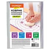 Коврик силиконовый для раскатки/запекания 30х40 см, фиолетовый, DASWERK, 608423 за 202 ₽. Коврики кулинарные.  Доставка по РФ. Без переплат!
