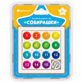 Игра логическая "Собирашки",пластик, размер поля 10х10 см, 15 фишек, фишка 2х2см, НОРДПЛАСТ, 812 за 199 ₽. Игрушки развивающие.  Доставка по РФ. Без переплат!