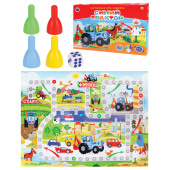 Игра-ходилка настольная детская, СИНИЙ ТРАКТОР, РК, ИН-6130 за 175 ₽. Настольные игры.  Доставка по РФ. Без переплат!
