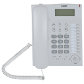 Телефон SANYO RA-S517W, спикерфон, память 30 номеров, тональный / импульсный режим, белый за 2&nbsp;565 ₽. Стационарные телефоны.  Доставка по РФ. Без переплат!