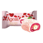 Конфеты АККОНД "Адель" с цельным миндалём со вкусом вишни, 250 г за 327 ₽. Конфеты фасованные.  Доставка по РФ. Без переплат!