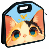 Папка-сумка ЮНЛАНДИЯ, 1 отделение, фетровые ручки, 34х30х11 см, "Cute catcher", 273379 за 454 ₽. Папки-сумки с ручками.  Доставка по РФ. Без переплат!