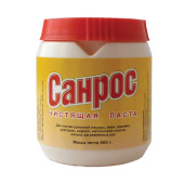 Чистящее средство 500 г, САНРОС, универсальное, паста за 88 ₽. Чистящие и моющие средства универсальные.  Доставка по РФ. Без переплат!