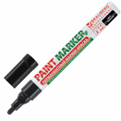 Маркер-краска лаковый (paint marker) 4 мм, ЧЕРНЫЙ, БЕЗ КСИЛОЛА (без запаха), алюминий, BRAUBERG PROFESSIONAL, 150877 за 95 ₽. Маркеры-краски лаковые.  Доставка по РФ. Без переплат!