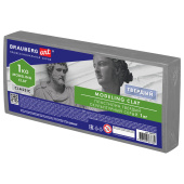 Пластилин скульптурный BRAUBERG ART CLASSIC, серый, 1 кг, твердый, 106525 за 336 ₽. Пластилин скульптурный.  Доставка по РФ. Без переплат!