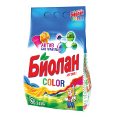 Стиральный порошок-автомат 2,4 кг, БИОЛАН Color (Нэфис Косметикс), 103-4 за 335 ₽. Стиральные порошки.  Доставка по РФ. Без переплат!