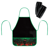 Фартук с нарукавниками для уроков труда BRAUBERG, 3 кармана, 46x54 см, "Night warrior", 273640 за 230 ₽. Фартуки для уроков труда.  Доставка по РФ. Без переплат!