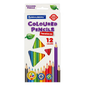 Карандаши цветные BRAUBERG PREMIUM 12 цветов, трехгранные, грифель 3,3 мм, натуральное дерево, 181651 за 150 ₽. Карандаши цветные.  Доставка по РФ. Без переплат!
