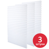 Жалюзи-плиссе, штора бумажная самоклеящаяся КОМПЛЕКТ 3 шт., BRABIX, 60х180 см, ЭКО, 80 г/м2, цвет белый, 700003 за 691 ₽. Жалюзи.  Доставка по РФ. Без переплат!