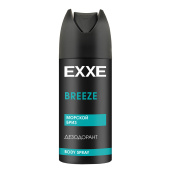 Дезодорант аэрозольный мужской 150 мл EXXE MEN BREEZE "Морской бриз", С0007829 за 152 ₽. Дезодоранты.  Доставка по РФ. Без переплат!