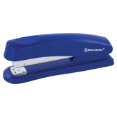 Степлер №24/6, 26/6 BRAUBERG "Standard+", до 30 листов, полнозагрузочный, синий, 228607 за 302 ₽. Степлеры настольные.  Доставка по РФ. Без переплат!
