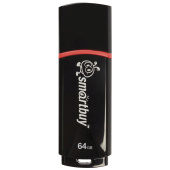 Флеш-диск 64 GB, SMARTBUY Crown, USB 2.0, черный, SB64GBCRW-K за 657 ₽. Флеш-диски USB.  Доставка по РФ. Без переплат!