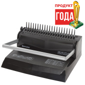 Переплетная машина для пластиковой пружины BRAUBERG B12, пробивает до 12 листов, сшивает до 450 листов, 530959 за 6&nbsp;448 ₽. Переплетчики для пружин (брошюровщики).  Доставка по РФ. Без переплат!