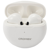 Наушники беспроводные TWS вкладыши с микрофоном CROMEX (КРОМЕКС) EP-T28W, Bluetooth 5.4, белые, 514121 за 509 ₽. Гарнитуры беспроводные.  Доставка по РФ. Без переплат!