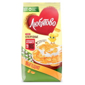 Хлопья кукурузные ЛЮБЯТОВО, 600 г, 7200088000_280 за 292 ₽. Сухие завтраки.  Доставка по РФ. Без переплат!