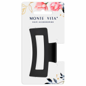 Краб для волос 8,5 см, soft-touch, чёрный, MONTE VITA (МОНТЕ ВИТА), 457002 за 66 ₽. Крабы для волос.  Доставка по РФ. Без переплат!