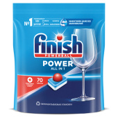 Таблетки для посудомоечных машин 70 шт. FINISH Power "All in 1", 3213237 за 2 268 ₽. Таблетки, жидкие средства, порошки для мытья посуды в ПММ.  Доставка по РФ. Без переплат!