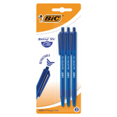 Ручки шариковые автоматические BIC "Round Stic Clic", НАБОР 3 шт., СИНИЕ, линия письма 0,32 мм, блистер, 926374 за 177 ₽. Ручки шариковые автоматические.  Доставка по РФ. Без переплат!