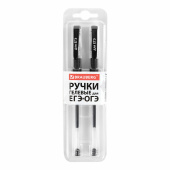 Ручки гелевые "ДЛЯ ЕГЭ" с грипом, ЧЕРНЫЕ, НАБОР 2 штуки, BRAUBERG, узел 0,7 мм, линия письма 0,4 мм, блистер, 142708 за 85 ₽. Ручки гелевые неавтоматические.  Доставка по РФ. Без переплат!