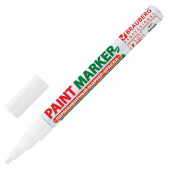 Маркер-краска лаковый (paint marker) 2 мм, БЕЛЫЙ, БЕЗ КСИЛОЛА (без запаха), алюминий, BRAUBERG PROFESSIONAL, 150869 за 80 ₽. Маркеры-краски лаковые.  Доставка по РФ. Без переплат!