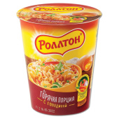 Лапша РОЛЛТОН "Горячая порция" с говядиной 70 г, 17317 за 92 ₽. Супы и лапша быстрого приготовления.  Доставка по РФ. Без переплат!