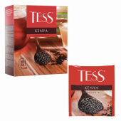 Чай TESS "Kenya" черный кенийский, 100 пакетиков в конвертах по 2 г, 1264-09 за 421 ₽. Чай пакетированный.  Доставка по РФ. Без переплат!