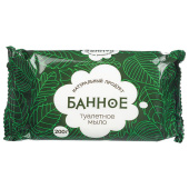 Мыло туалетное 200 г, "Банное" АГРОПРОМ-ЮГ, натуральное, 486786 за 48 ₽. Мыло кусковое.  Доставка по РФ. Без переплат!