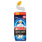 Средство для сантехники/уборки туалета 900 мл, ТУАЛЕТНЫЙ УТЕНОК Супер Сила "Видимый Эффект", 696894 за 339 ₽. Средства для чистки ванных и туалетных комнат.  Доставка по РФ. Без переплат!