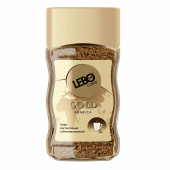 Кофе растворимый LEBO "Gold" 100 г, стеклянная банка, сублимированный за 482 ₽. Кофе растворимый.  Доставка по РФ. Без переплат!