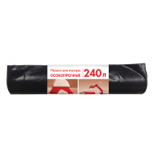 Мешки для мусора 240 л, черные, в рулоне 10 шт., ПВД, 100 мкм, 90х135 см, особо прочные, КБ, 3170 за 1&nbsp;044 ₽. Мешки для мусора универсальные.  Доставка по РФ. Без переплат!