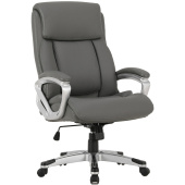Кресло офисное BRABIX PREMIUM "Level EX-527", пружинный блок, рециклированная кожа, серое, 531937 за 27 182 ₽. Кресла для руководителей.  Доставка по РФ. Без переплат!